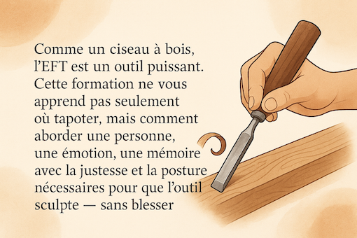 L'EFT est comme un outil. C'est son utilisateur qui fait toute la différence. 